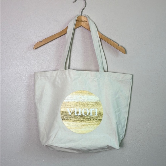 VUORI The Rise The Shine Cotton Tote Beach Gym Bag Overnight Shoulder Utility - Picture 1 of 12
